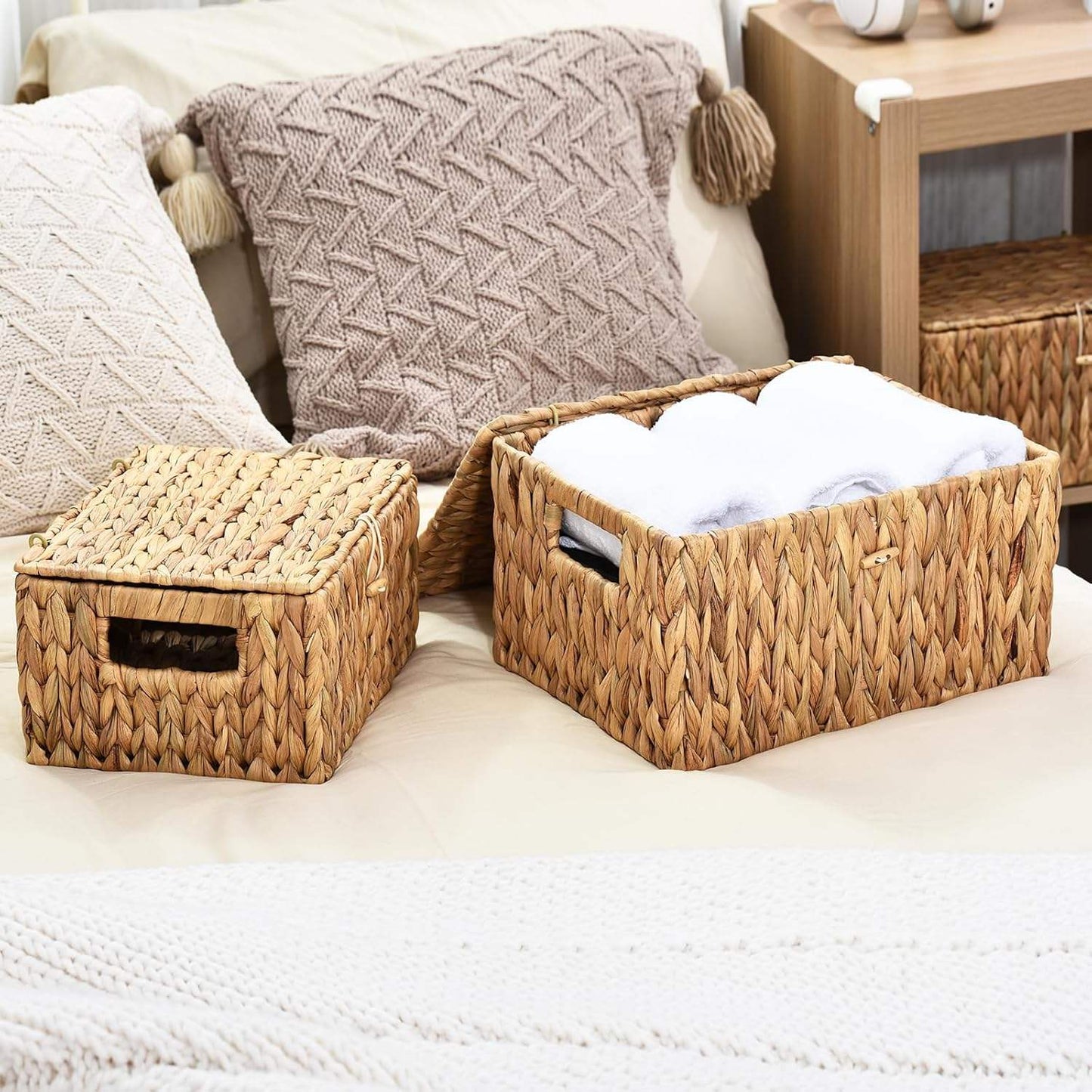 Water Hyacinth Storage Box with Lid