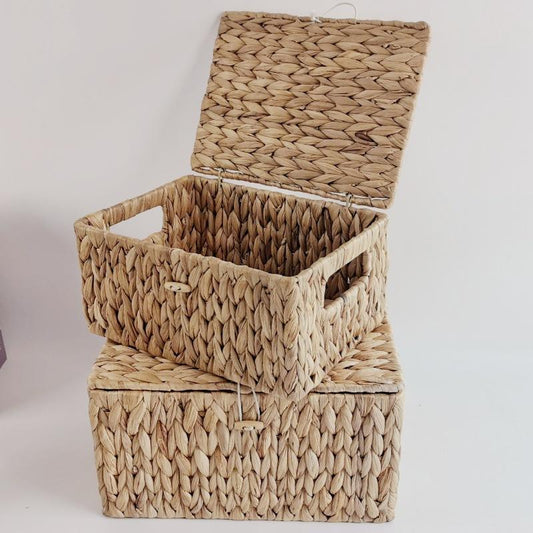 Water Hyacinth Storage Box with Lid