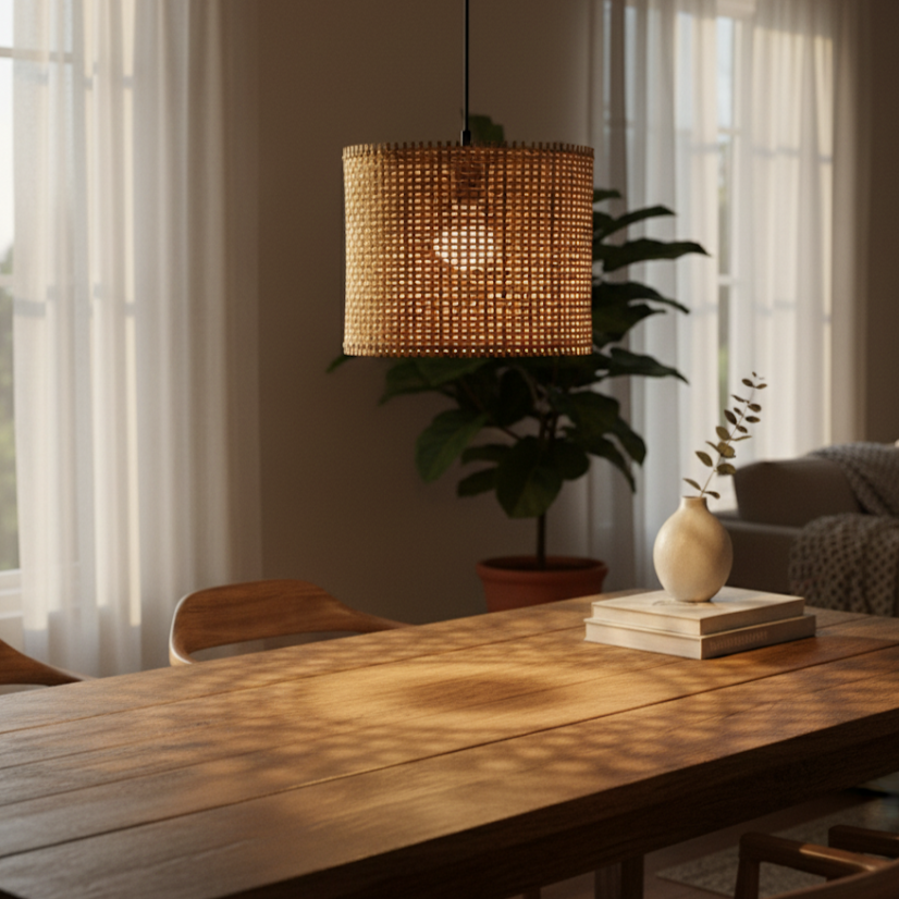 The Serene Weave Pendant Lampshade